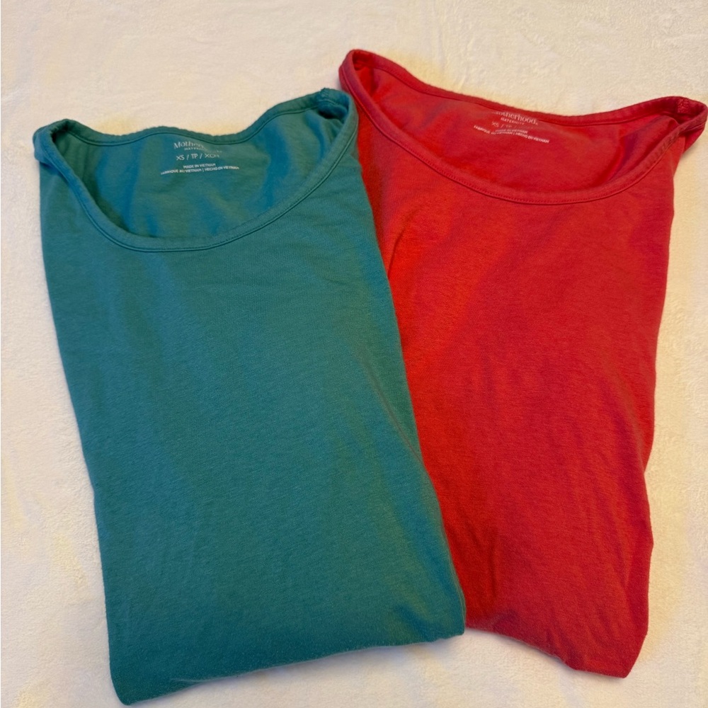 2 Motherhood Maternity T- Shirts Size XS